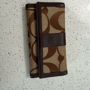 Coach Brown and Tan Wallet